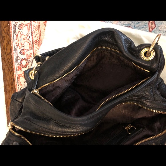 COLE HAAN Pebbled Leather Black Purse - Picture 8 of 14